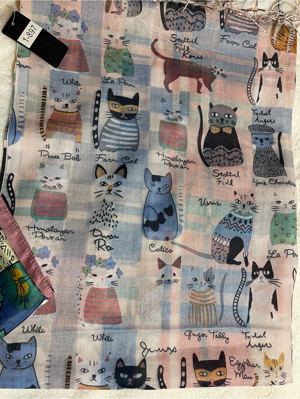 Cat Scarfes 2 pzs Multicolor NWT - Picture 4 of 6